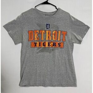 Vintage 00s Y2K Detroit Tigers Logo Spellout T-Shirt MLB Baseball Promo M